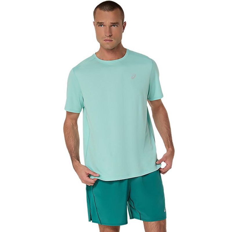 ASICS Mens Running T-Shirt Green (L)