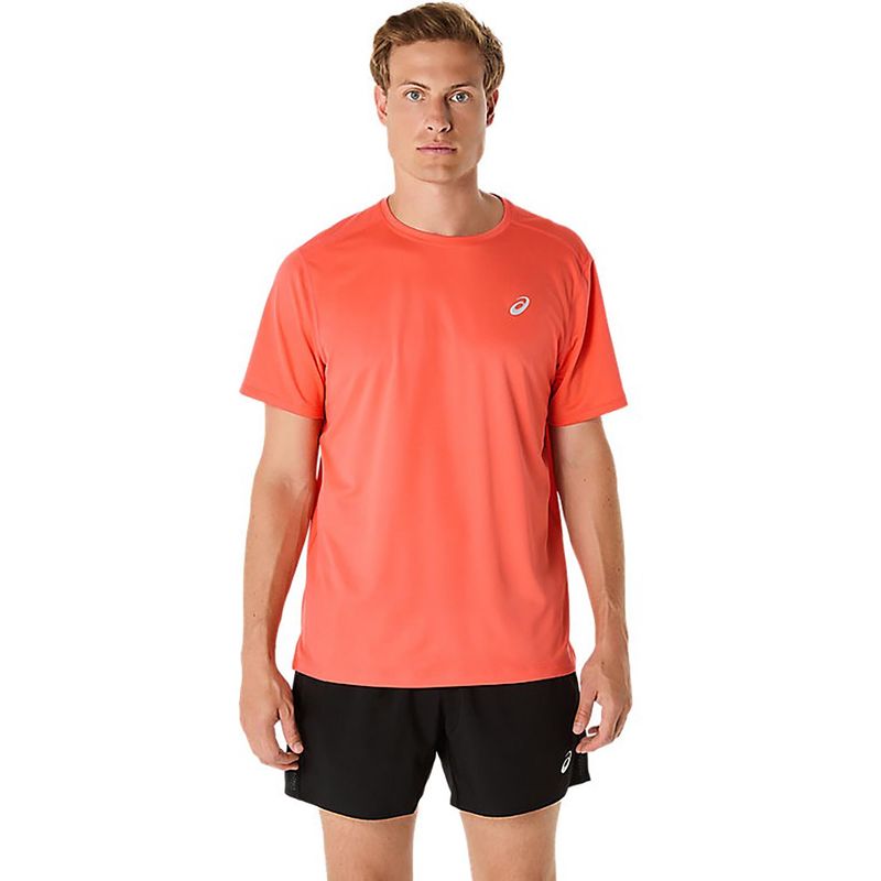 ASICS Mens Running T-Shirt Orange (L)
