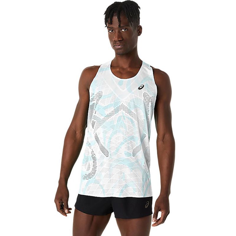 ASICS Mens Running T-Shirt White (L)