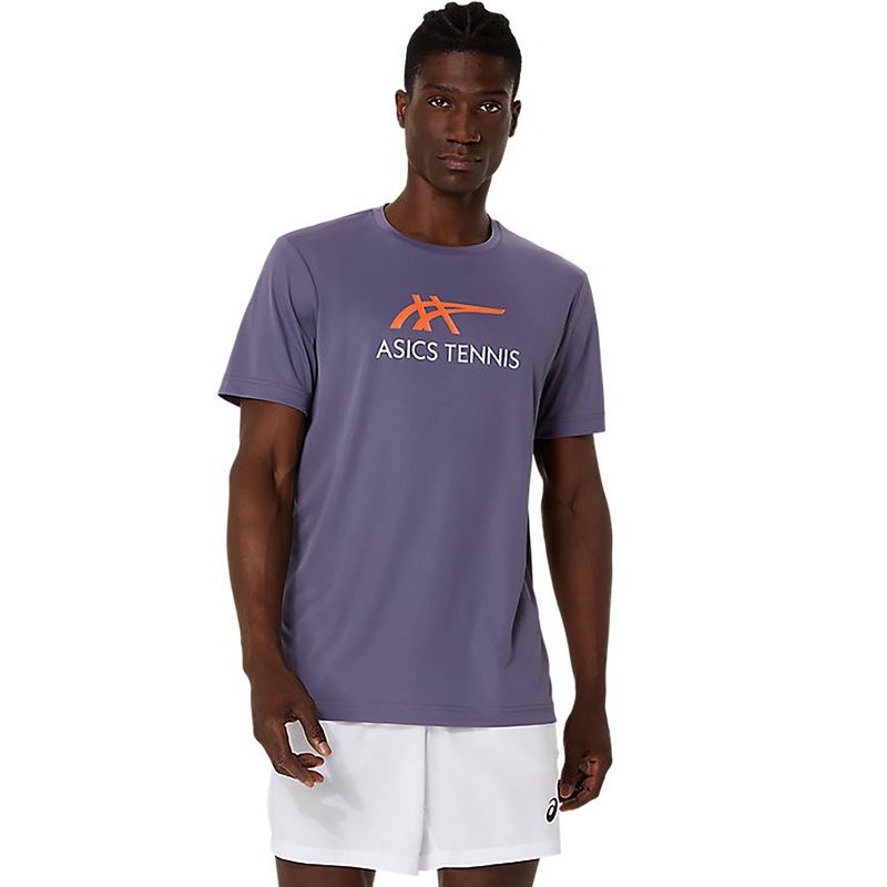 ASICS Mens Tennis T-Shirt Purple (L)