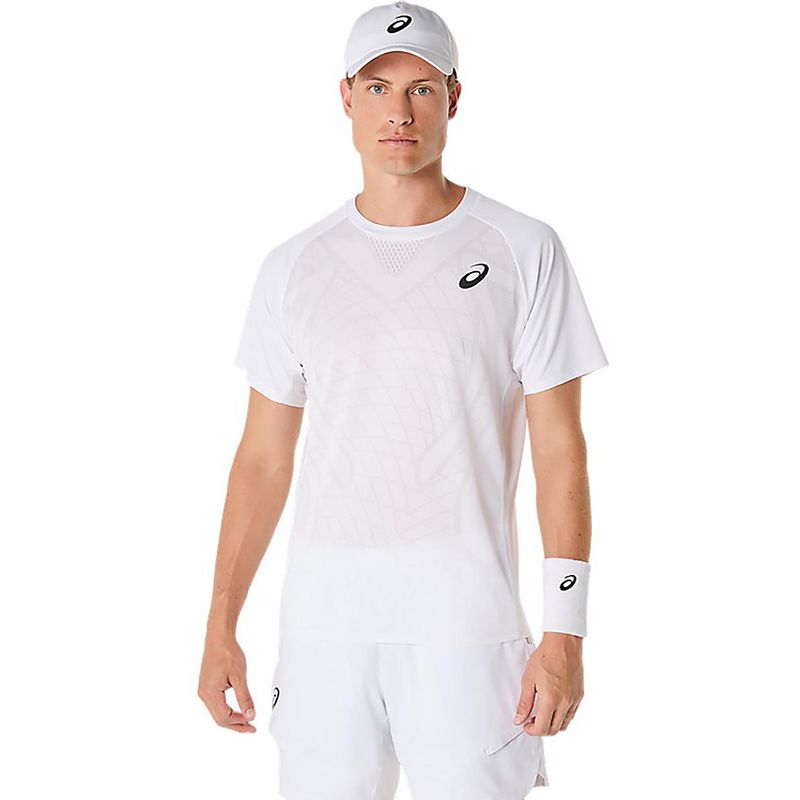 ASICS Mens Tennis T-Shirt White (S)
