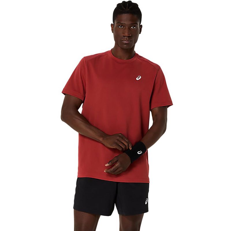 ASICS Mens Tennis T-Shirt Red (L)