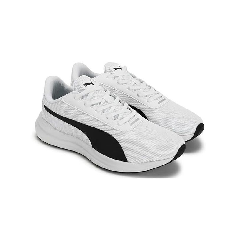 Puma Men Fierce Runner Black White Running Shoes (UK 9)