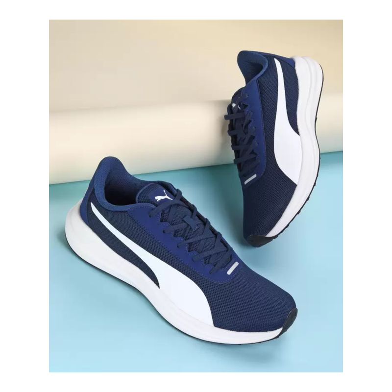 Puma Men Fierce Runner Persian Blue White Running Shoes (UK 9)