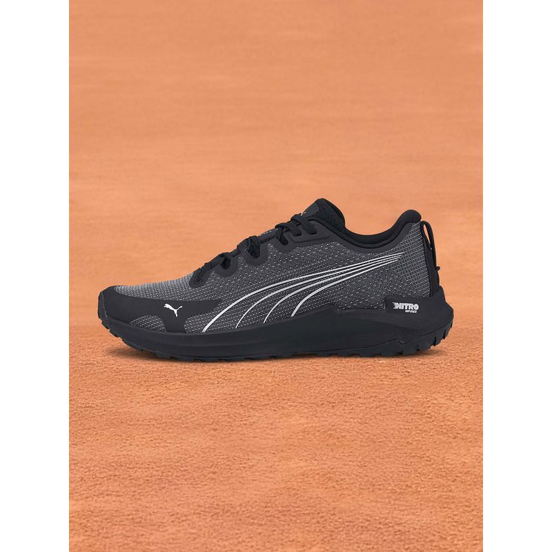 Puma Fast-Trac Nitro Mens Grey Running Shoes (UK 6.5)