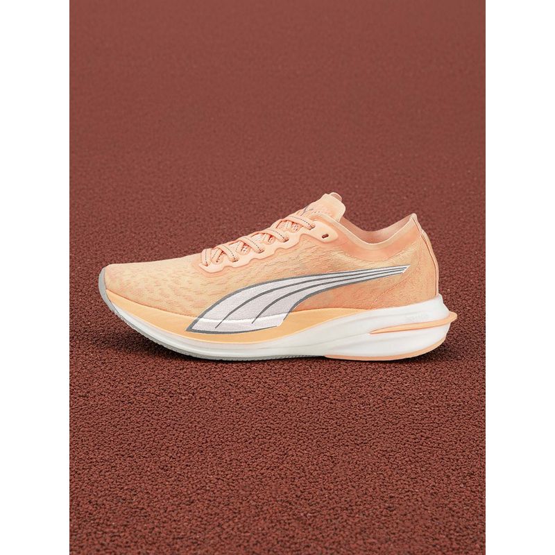 Puma Deviate Nitro Wildwash Wns Women Orange Running Shoes (UK 3.5)