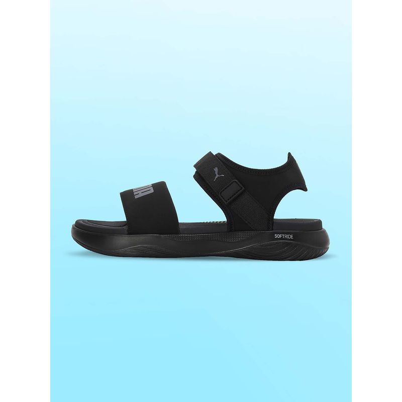 Puma Softride Seave Unisex Black Sandals (UK 10)