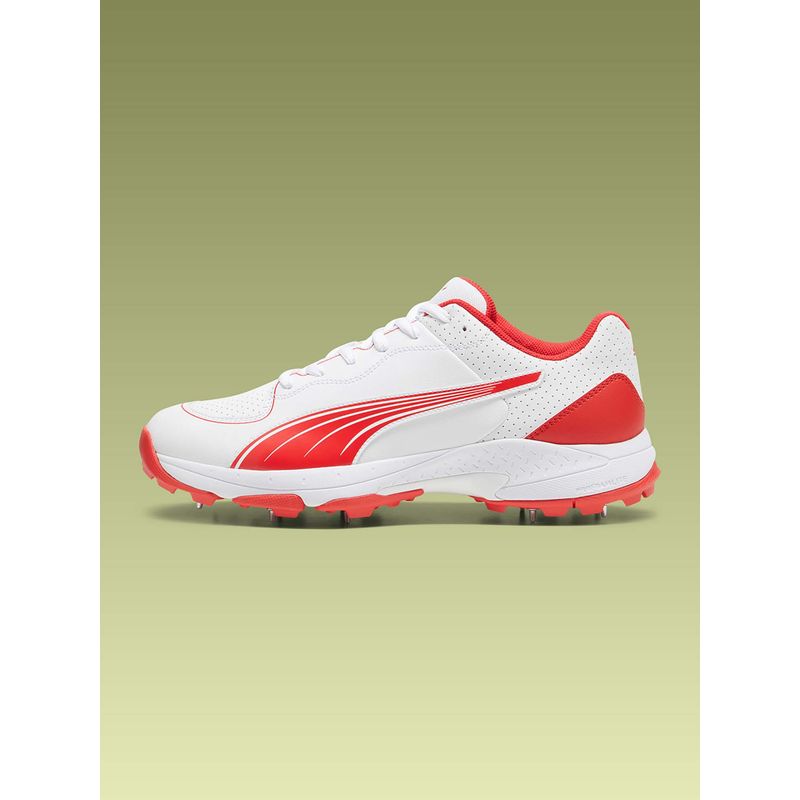 Puma Spike 24.2 Unisex Off White Cricket Shoes (UK 7.5)