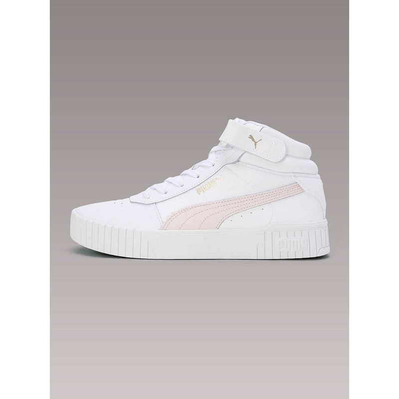 Puma Carina 2.0 Mid Top Women White Sneakers (UK 4)