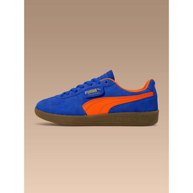 Puma Palermo Unisex Classic Comfort Blue Sneakers (UK 4)