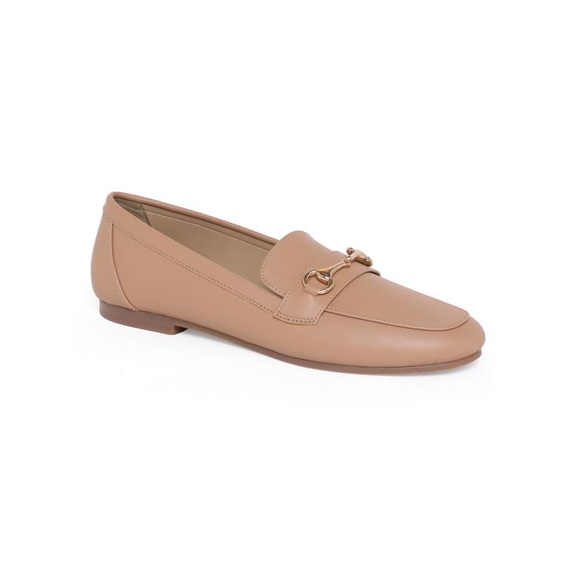 CAMLEE COMFORT Layana Metal Bit Loafer - Beige (EURO 36)