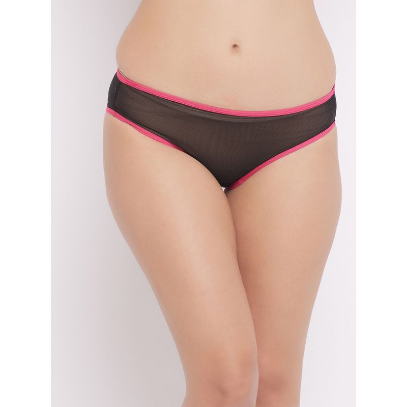 Clovia Powernet Low waist Outer elastic Bikini Panty (2XL)