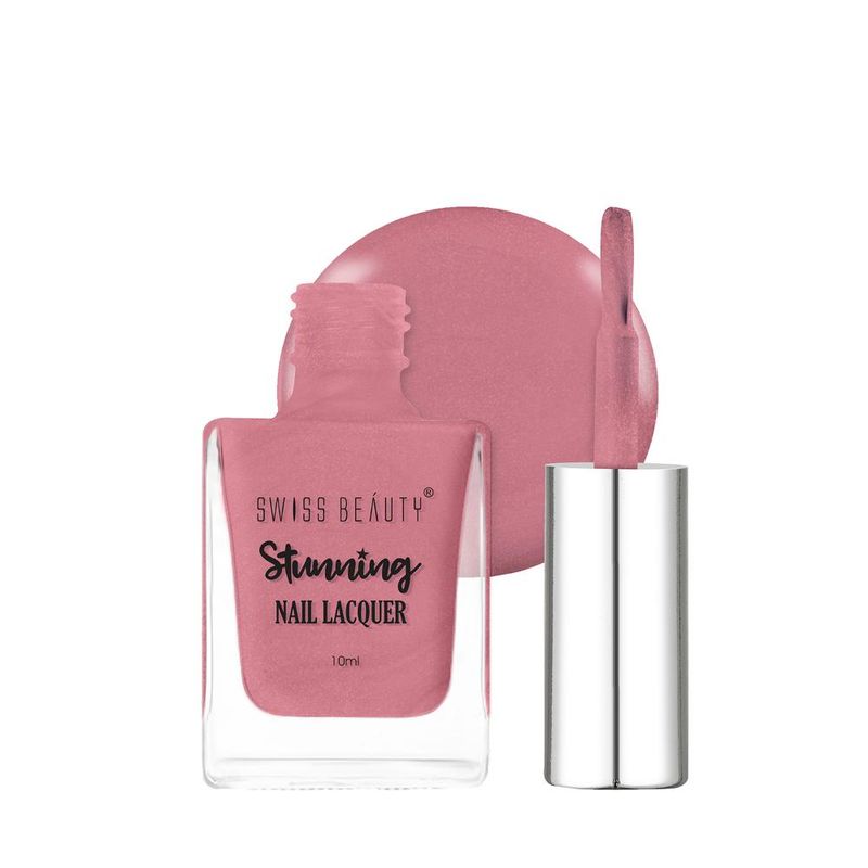 Swiss Beauty Stunning Nail Lacquer - 51 Sparkling Rose