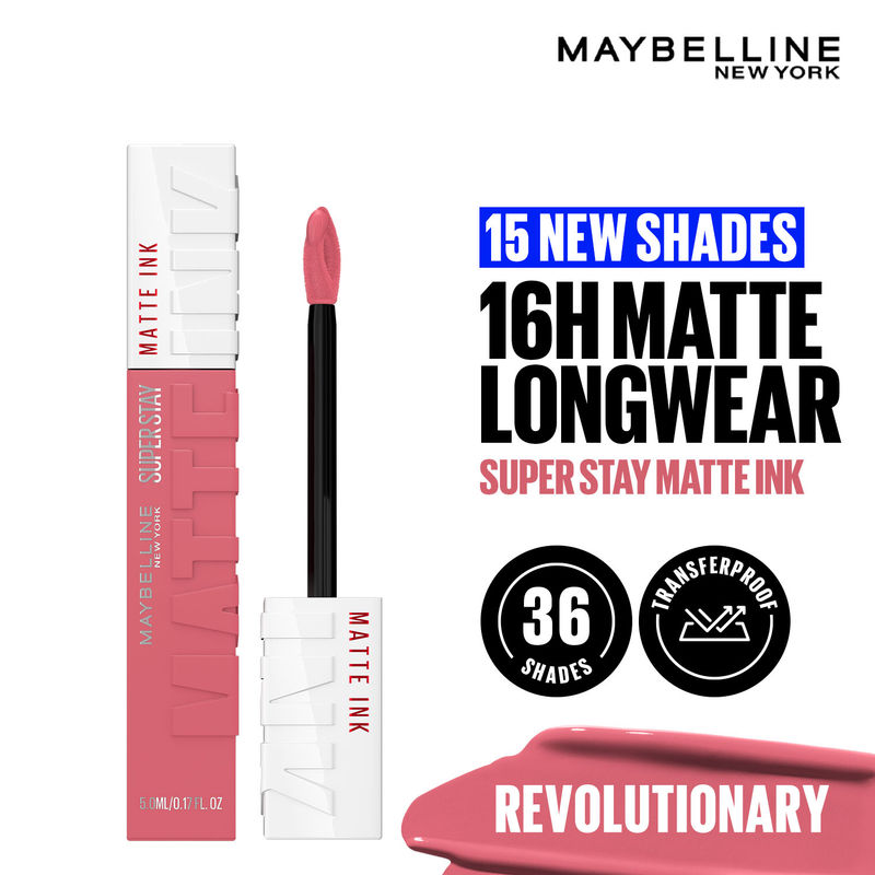 Maybelline New York Super Stay Matte Ink Liquid Lipstick, Lasts Up to 16 Hours - Revolutionary