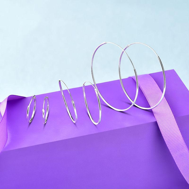 buy-accessorize-london-sterling-silver-3x-simple-hoop-set-online