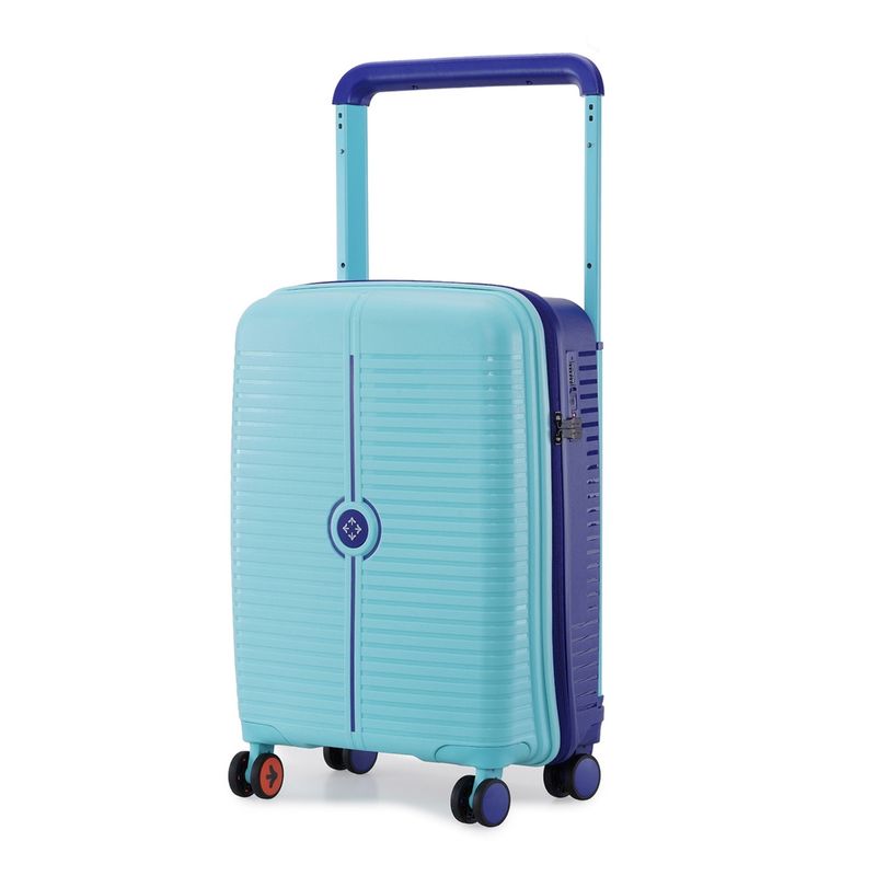 Nasher Miles Unisex Blue Dubai Hard-Sided Polypropylene Trolley Bag (S)