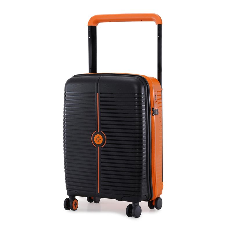 Nasher Miles Unisex Black Dubai Hard-Sided Polypropylene Trolley Bag (S)