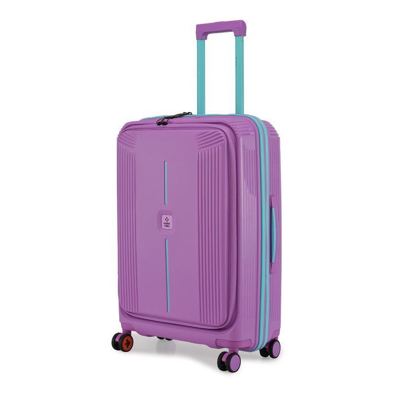 Nasher Miles Unisex Purple Alexandria Hard-Sided Polypropylene Trolley Bag (M)