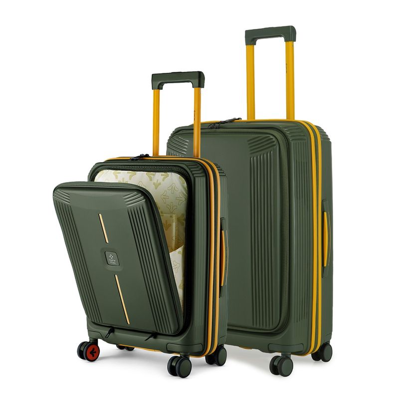 Buy Nasher Miles Unisex Green Alexandria Hard-Sided Polypropylene