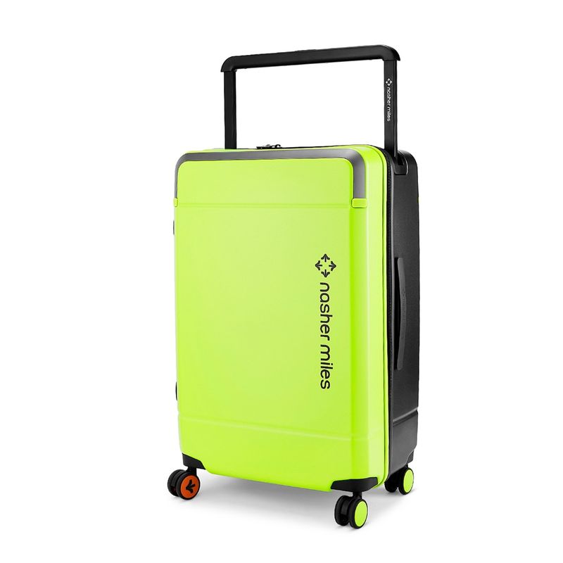 Nasher Miles Unisex Green Oslo Hard-Sided Polycarbonate Trolley Bag (M)