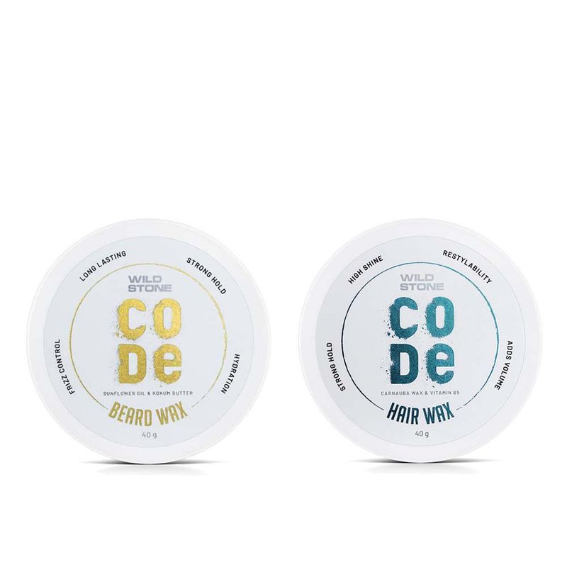 Wild Stone Code Hair Wax + Beard Wax Combo Buy Wild Stone Code Hair Wax + Beard Wax Combo