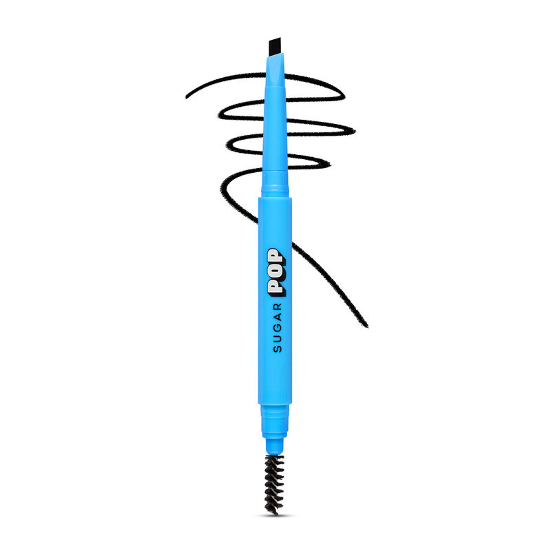 SUGAR POP Brow Shapr Longwear| Water-resistant Built-in spoolie Dual-ended Brow Shapr - 01 Ebony