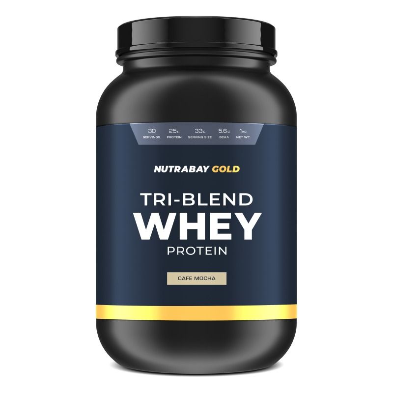 Nutrabay Gold Tri-blend Whey Protein - Cafe Mocha