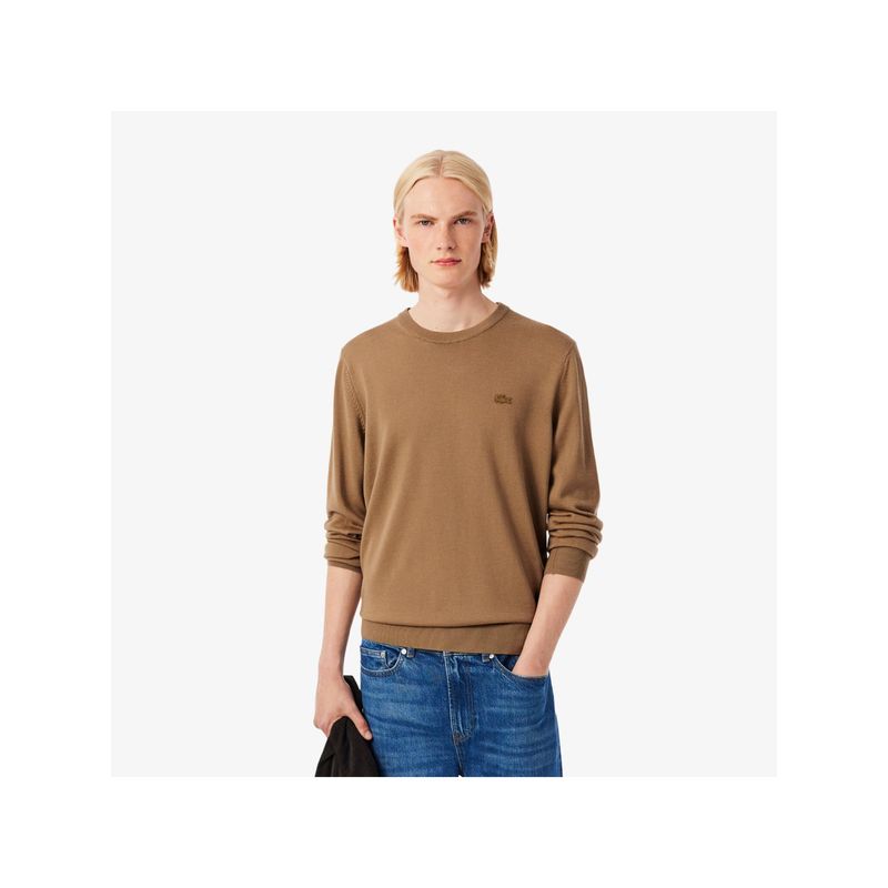 Lacoste Merino Wool Crew Neck Sweater (S)