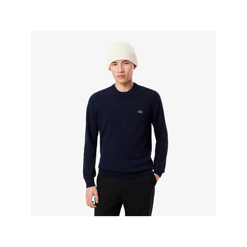 Lacoste Monochrome Crew Neck Cotton Sweater (S)