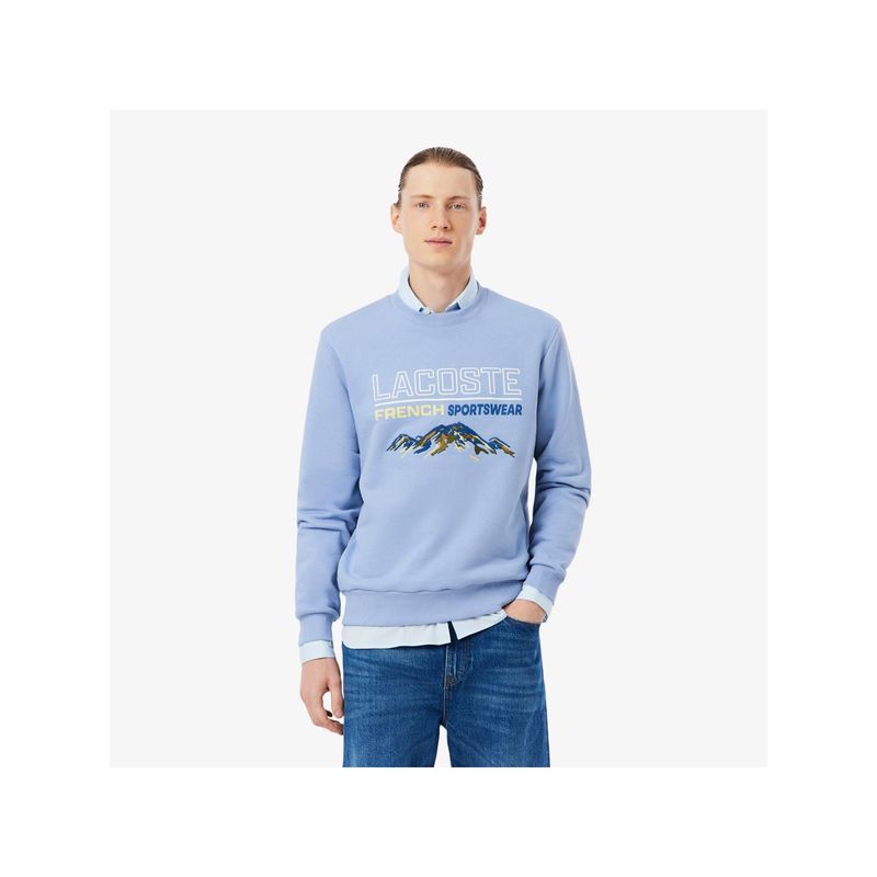 Lacoste Embroidered Motif Fleece Sweatshirt (S)