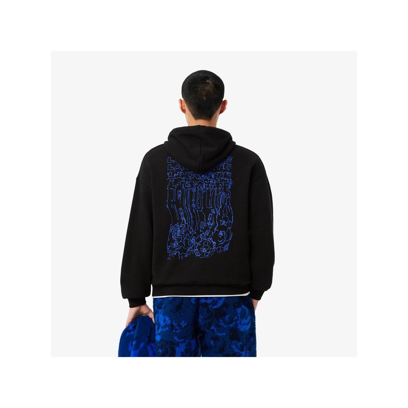 Lacoste Loose Fit Print Hoodie (S)