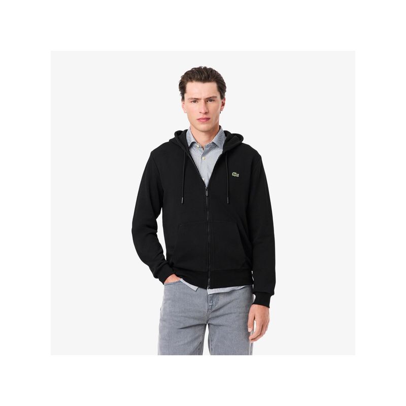 Lacoste Classic Fit Zipped Fleece Sweatshirt (M)