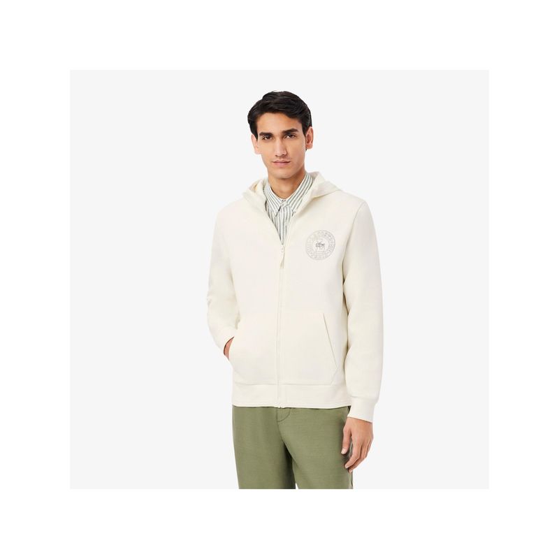 Lacoste Classic Fit Zipped Pique Sweatshirt (S)