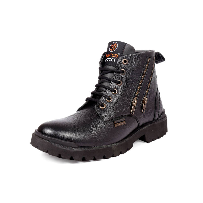 Buy Bacca Bucci YORK Genuine Leather Boots with Zipp Brown Online