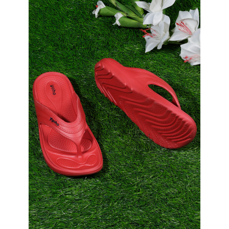 Yoho Drizzle Soft Slippers for Women | Mild Acupressure | Lightweight | Anti Skid | Waterproof (UK 5)