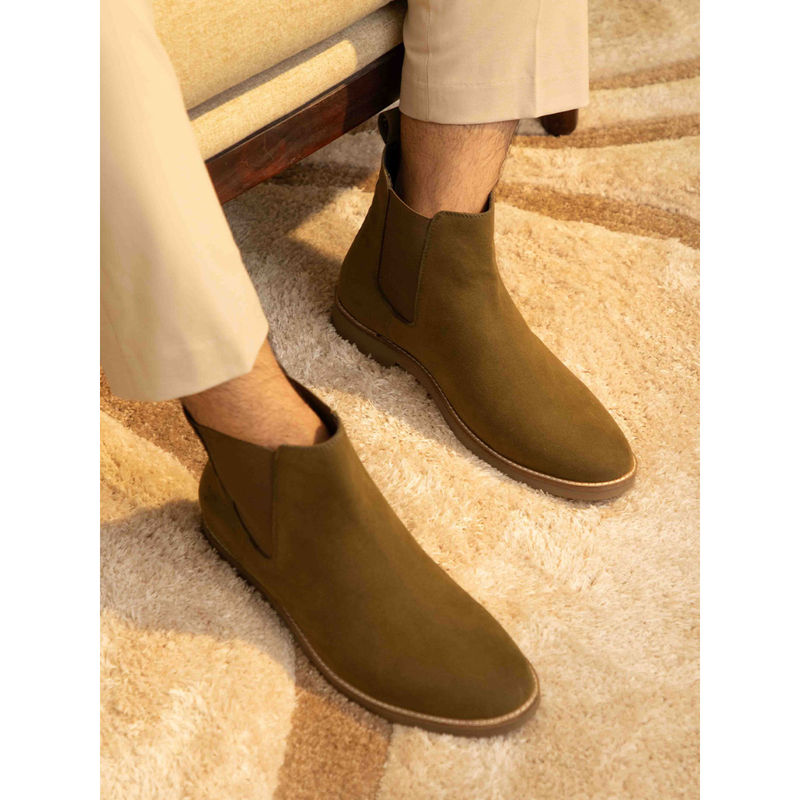 Yoho Men Comfortable & Stylish Chelsea Boots Brown (UK 9)