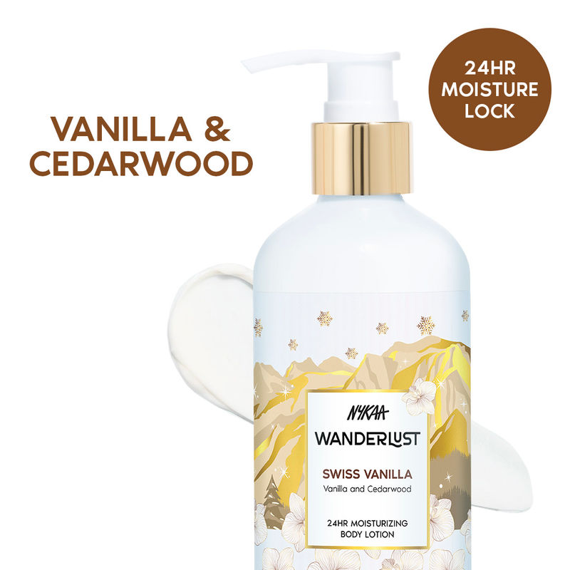Wanderlust Swiss Vanilla 24Hr Hydrating Body Lotion