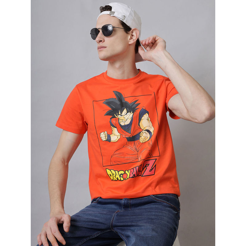 Free Authority Dragon Ball Z Graphic Printed Regular Fit T-Shirt (2XL)