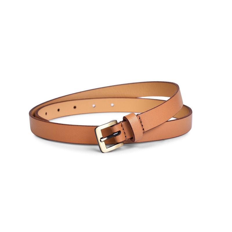 BELWABA Genuine Leather Tan Women'S Belt (38)
