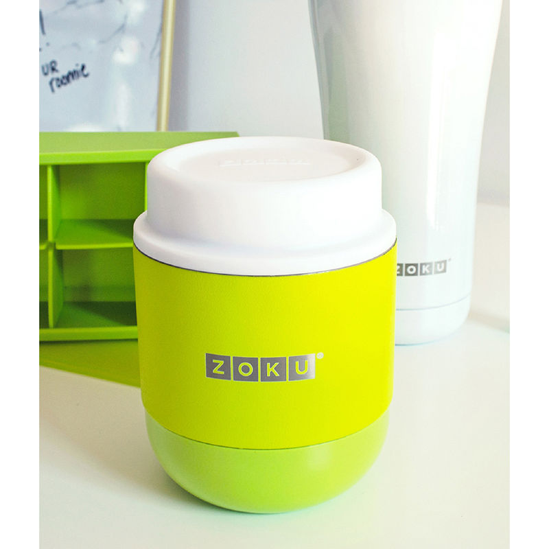 Buy Zoku Stainless Steel Food Jar For thinKitchen, 296ml, Lime Green Online