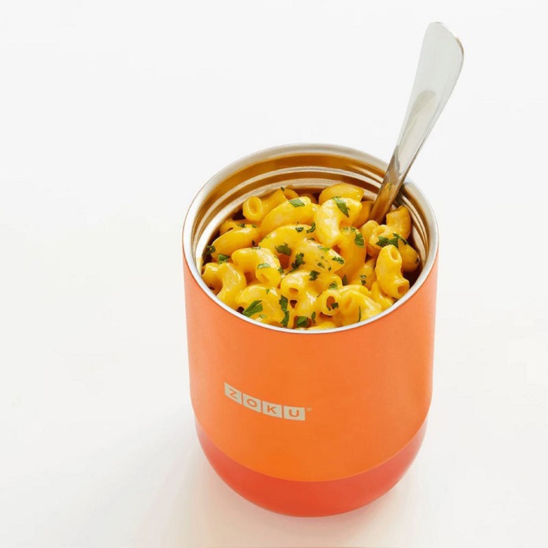 Buy Zoku Stainless Steel Food Jar For thinKitchen, 296ml, Orange Online