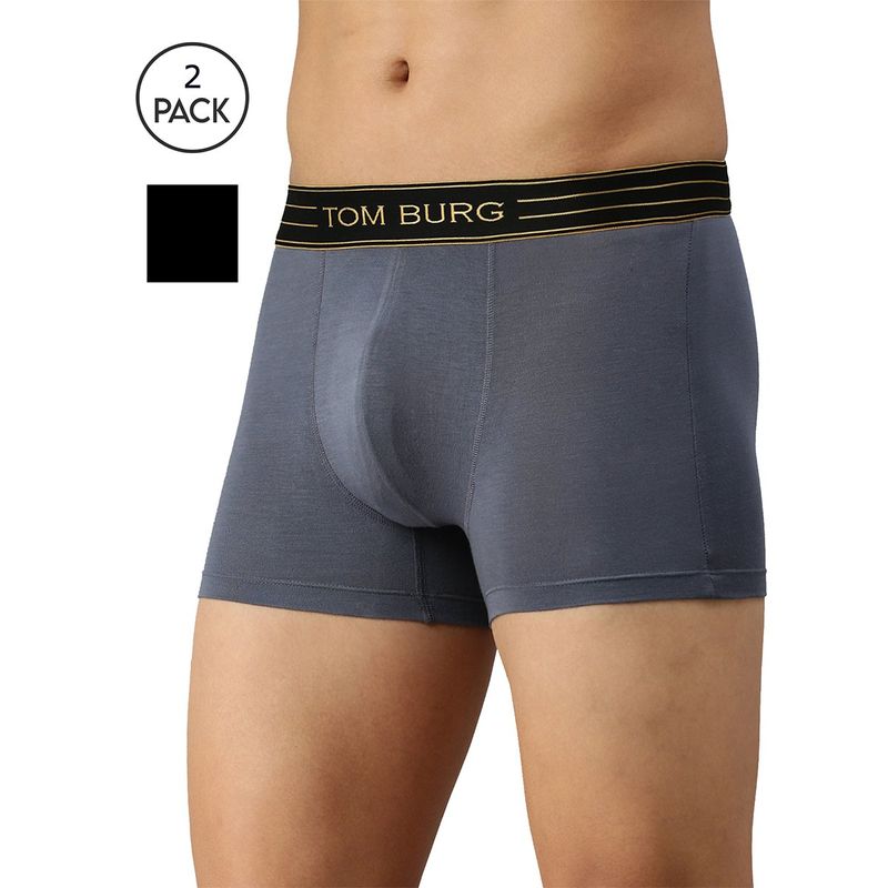 Tom Burg Men Premium Luxury Trunk (Pack of 2) (M)