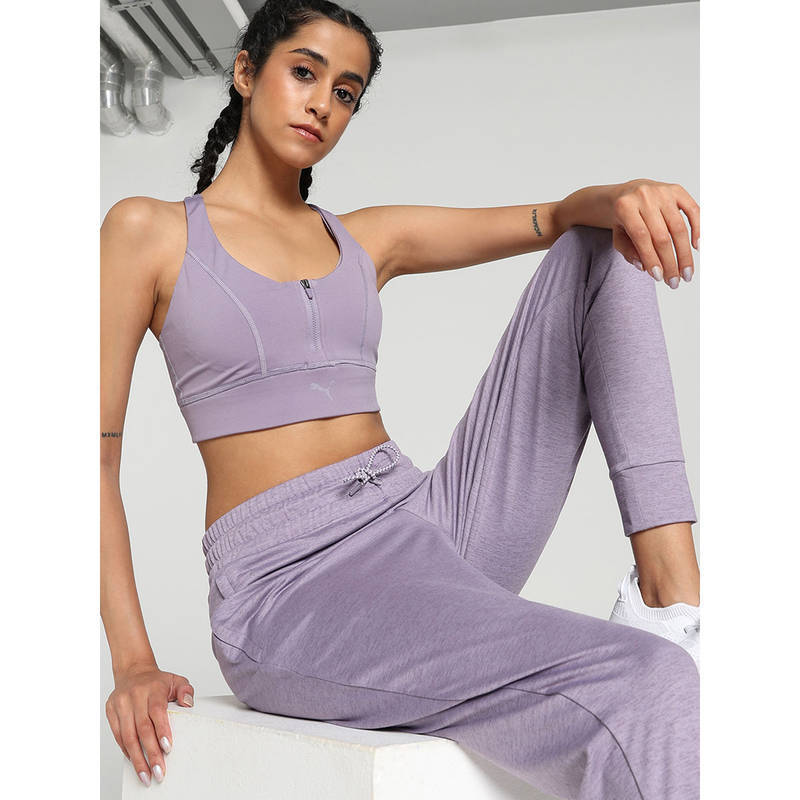 Puma Womens High Impact Ever Sculpt Purple Sports Bra (M)