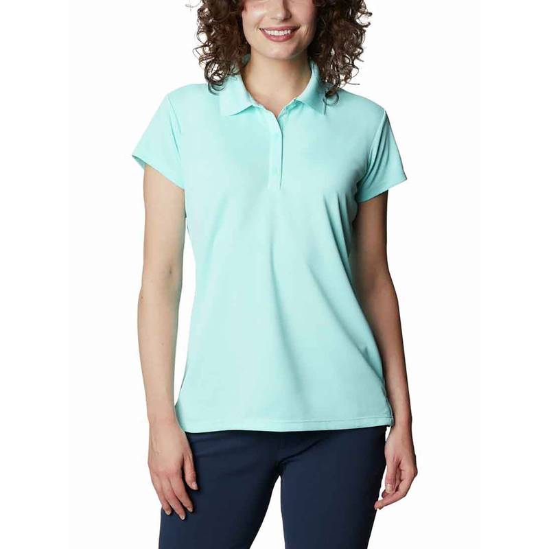 Columbia Womens Blue Omni-Wick Innisfree Short Sleeve Polo Tshirt (XS)