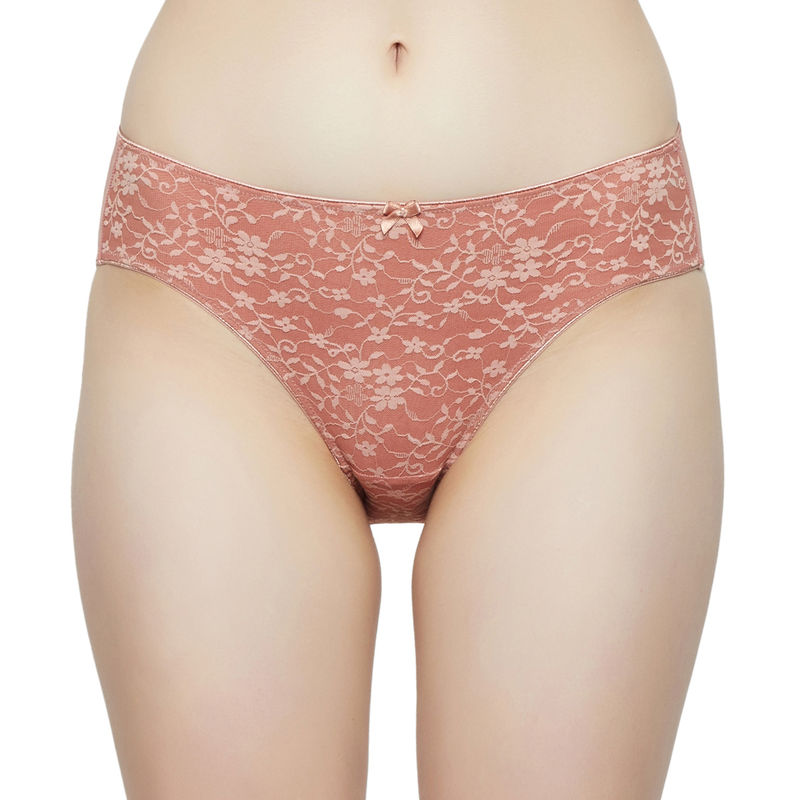 Triumph Beauty-Full Lacy Charm Full Coverage Midi Brief Peach (S)