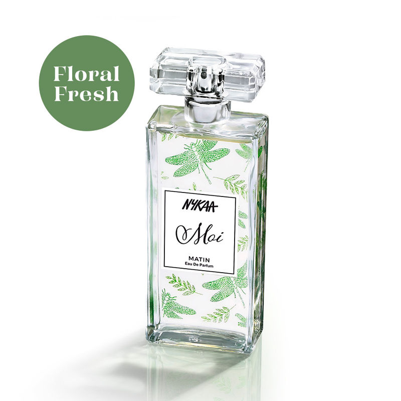 Moi By Nykaa Matin Floral Fresh Perfume with White Rose & Magnolia for Women