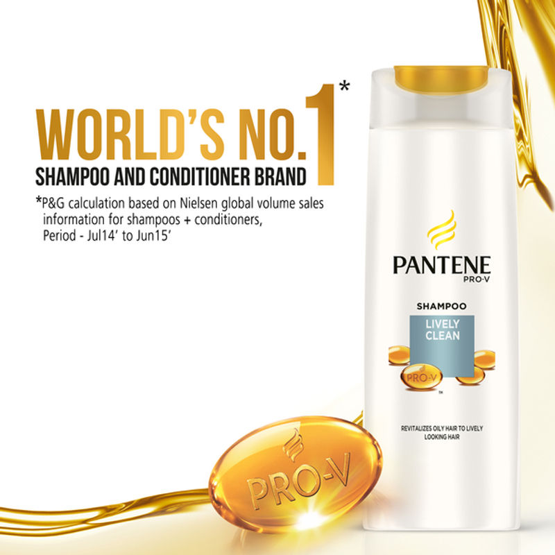 Pantene Pro V Lively Clean Shampoo Save Rs 100 At Nykaa Com