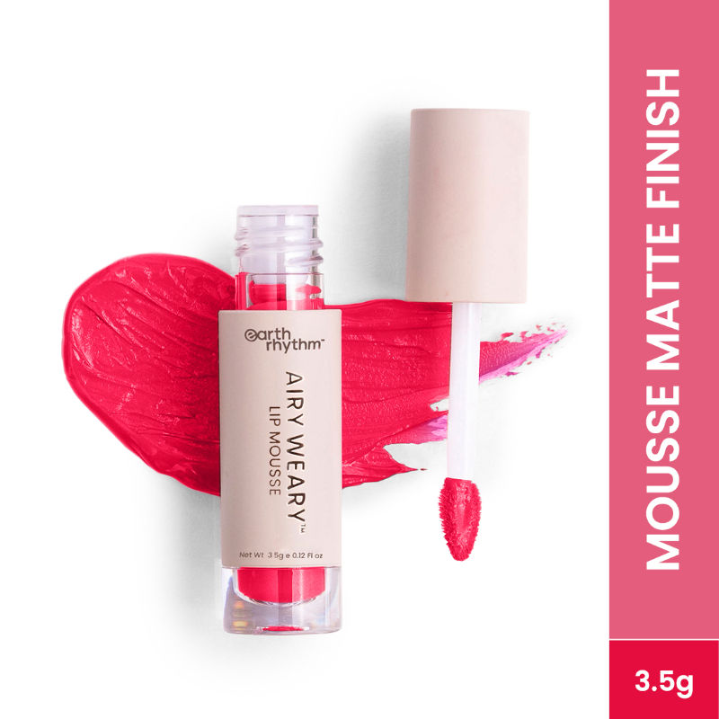 Earth Rhythm Airy Weary Lip Mousse Liquid Lipstick, Smooth Matte Finish - Eliosa