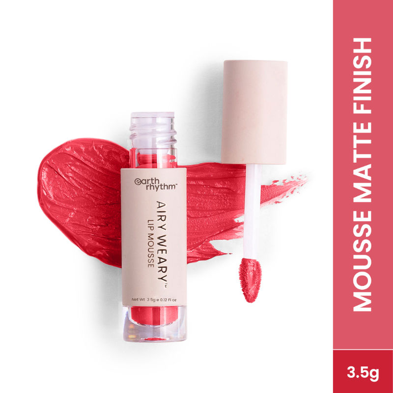 Earth Rhythm Airy Weary Lip Mousse Liquid Lipstick, Smooth Matte Finish- Molic