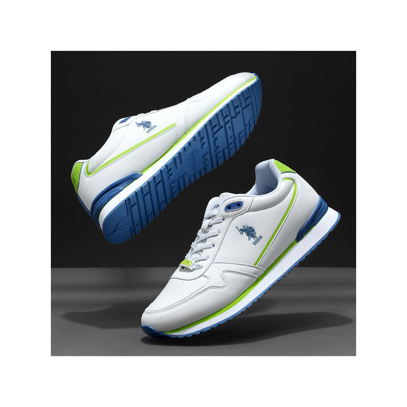 U.S. POLO ASSN. Men Off White Lowen 2.0 Sneakers (UK 8)